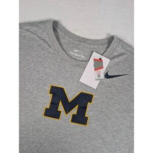 Michigan Wolverines The Nike Tee Mens XL Heather Gray Tri Blend Short Sleeve NWT
